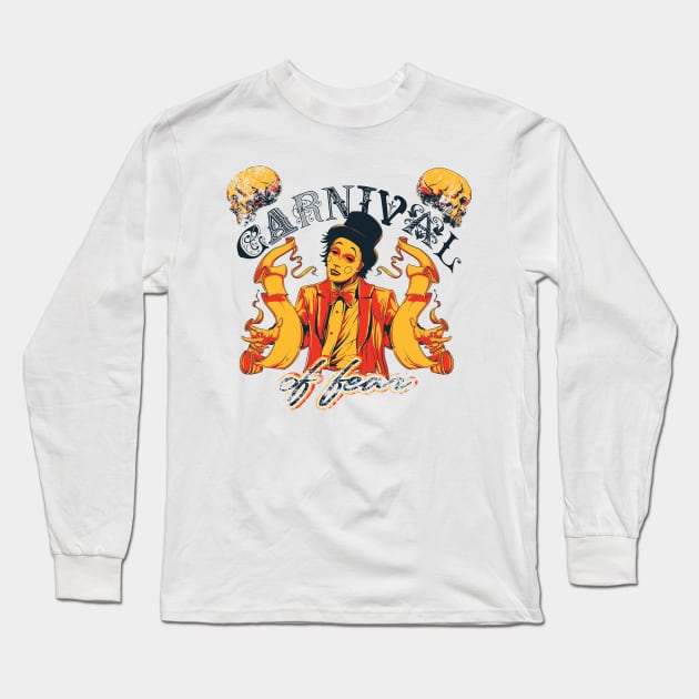 Carnival Of Fear Long Sleeve T-Shirt by T-Culture